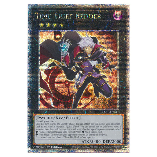 Yu-Gi-Oh! - 25th Anniversary Rarity Collection - Time Thief Redoer (Quarter Century Secret Rare) RA01-EN041-QCSR