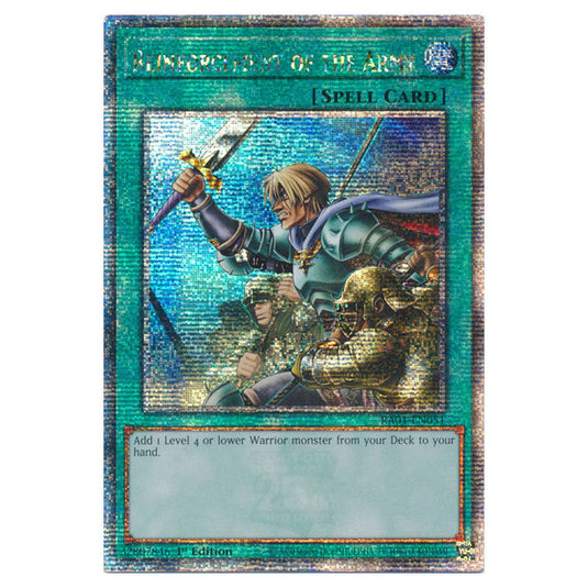 Yu-Gi-Oh! - 25th Anniversary Rarity Collection - Reinforcement of the Army (Quarter Century Secret Rare) RA01-EN051-QCSR