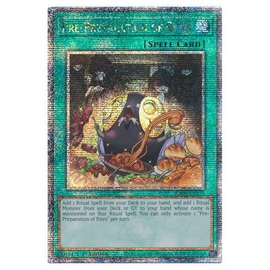 Yu-Gi-Oh! - 25th Anniversary Rarity Collection - Pre-Preparation of Rites (Quarter Century Secret Rare) RA01-EN055-QCSR