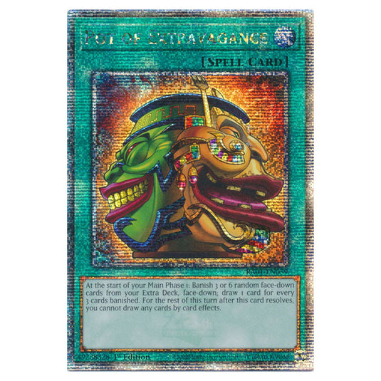 Yu-Gi-Oh! - 25th Anniversary Rarity Collection - Pot of Extravagance (Quarter Century Secret Rare) RA01-EN059-QCSR
