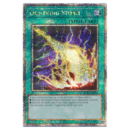 Yu-Gi-Oh! - 25th Anniversary Rarity Collection - Lightning Storm (Quarter Century Secret Rare) RA01-EN061-QCSR