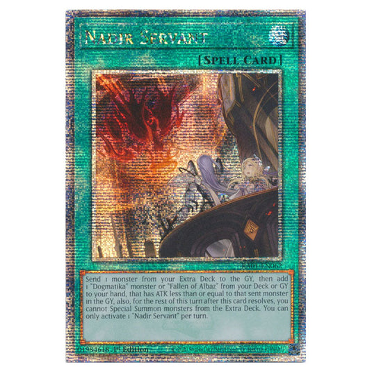 Yu-Gi-Oh! - 25th Anniversary Rarity Collection - Nadir Servant (Quarter Century Secret Rare) RA01-EN062-QCSR
