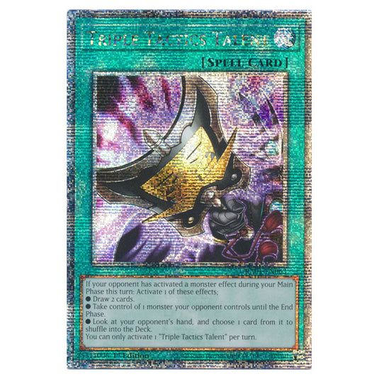 Yu-Gi-Oh! - 25th Anniversary Rarity Collection - Triple Tactics Talent (Quarter Century Secret Rare) RA01-EN063-QCSR