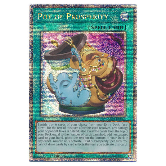 Yu-Gi-Oh! - 25th Anniversary Rarity Collection - Pot of Prosperity (Quarter Century Secret Rare) RA01-EN066-QCSR