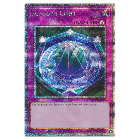 Yu-Gi-Oh! - 25th Anniversary Rarity Collection - Summon Limit (Quarter Century Secret Rare) RA01-EN070-QCSR