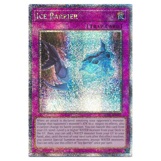 Yu-Gi-Oh! - 25th Anniversary Rarity Collection - Ice Barrier (Quarter Century Secret Rare) RA01-EN071-QCSR