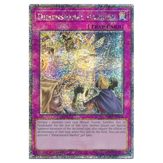 Yu-Gi-Oh! - 25th Anniversary Rarity Collection - Dimensional Barrier (Quarter Century Secret Rare) RA01-EN072-QCSR