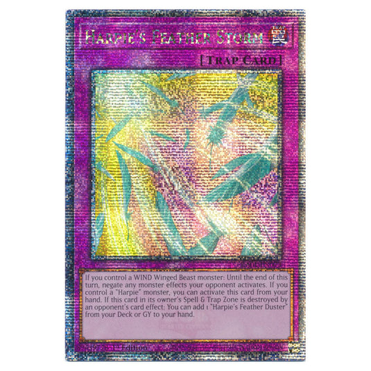Yu-Gi-Oh! - 25th Anniversary Rarity Collection - Harpie's Feather Storm (Quarter Century Secret Rare) RA01-EN073-QCSR