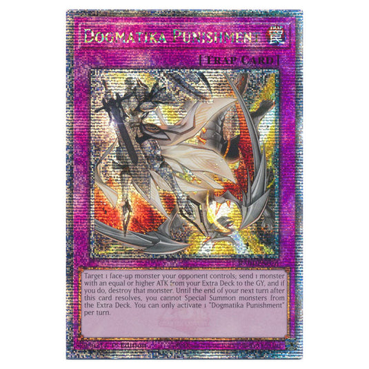 Yu-Gi-Oh! - 25th Anniversary Rarity Collection - Dogmatika Punishment (Quarter Century Secret Rare) RA01-EN076-QCSR