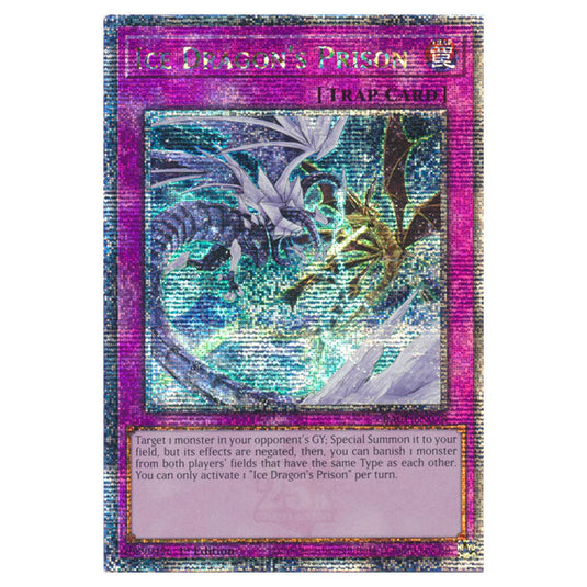 Yu-Gi-Oh! - 25th Anniversary Rarity Collection - Ice Dragon's Prison (Quarter Century Secret Rare) RA01-EN078-QCSR