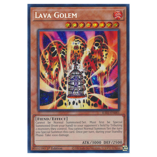 Yu-Gi-Oh! - 25th Anniversary Rarity Collection - Lava Golem (Secret Rare) RA01-EN001-SECR