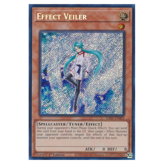 Yu-Gi-Oh! - 25th Anniversary Rarity Collection - Effect Veiler (Secret Rare) RA01-EN003-SECR