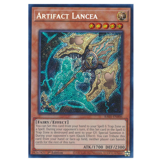 Yu-Gi-Oh! - 25th Anniversary Rarity Collection - Artifact Lancea (Secret Rare) RA01-EN006-SECR
