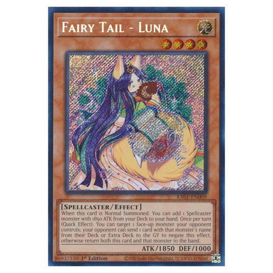 Yu-Gi-Oh! - 25th Anniversary Rarity Collection - Fairy Tail - Luna (Secret Rare) RA01-EN009-SECR