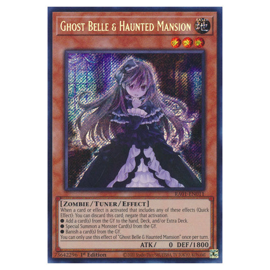 Yu-Gi-Oh! - 25th Anniversary Rarity Collection - Ghost Belle & Haunted Mansion (Secret Rare) RA01-EN011-SECR
