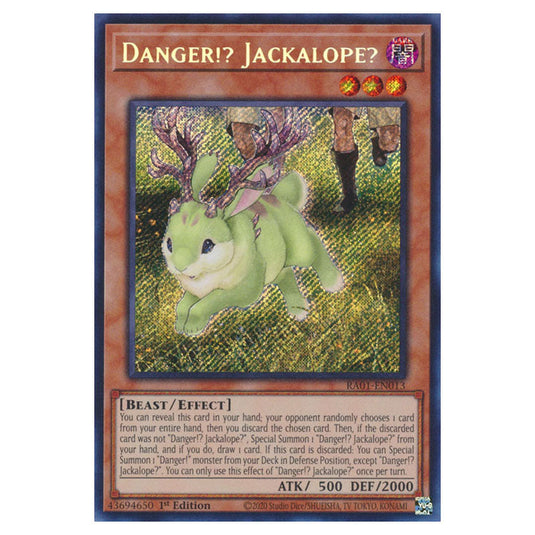 Yu-Gi-Oh! - 25th Anniversary Rarity Collection - Danger!? Jackalope? (Secret Rare) RA01-EN013-SECR