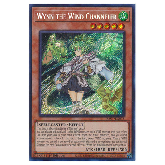 Yu-Gi-Oh! - 25th Anniversary Rarity Collection - Wynn the Wind Channeler (Secret Rare) RA01-EN018-SECR
