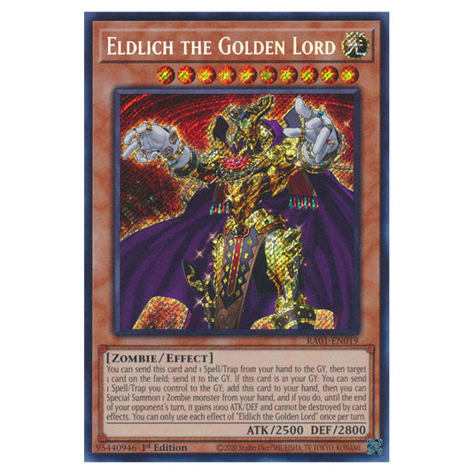 Yu-Gi-Oh! - 25th Anniversary Rarity Collection - Eldlich the Golden Lord (Secret Rare) RA01-EN019-SECR