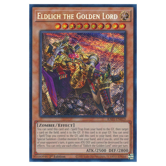 Yu-Gi-Oh! - 25th Anniversary Rarity Collection - Eldlich the Golden Lord (alternate art) (Secret Rare) RA01-EN019A-SECR