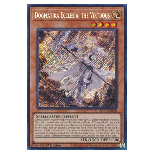 Yu-Gi-Oh! - 25th Anniversary Rarity Collection - Dogmatika Ecclesia, the Virtuous (Secret Rare) RA01-EN020-SECR
