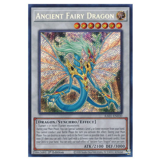Yu-Gi-Oh! - 25th Anniversary Rarity Collection - Ancient Fairy Dragon (Secret Rare) RA01-EN030-SECR