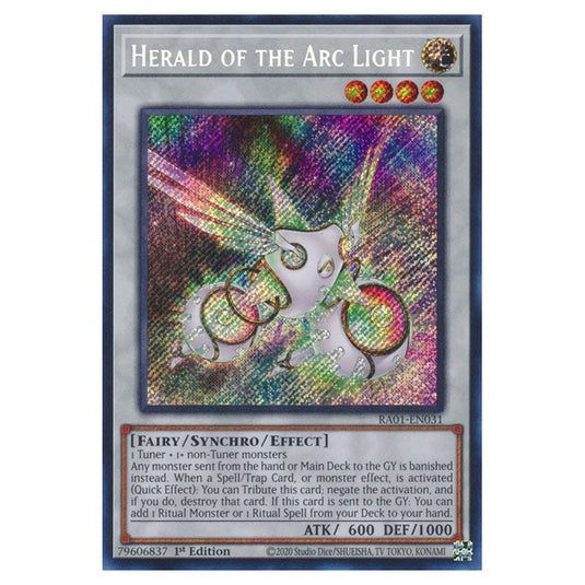 Yu-Gi-Oh! - 25th Anniversary Rarity Collection - Herald of the Arc Light (Secret Rare) RA01-EN031-SECR