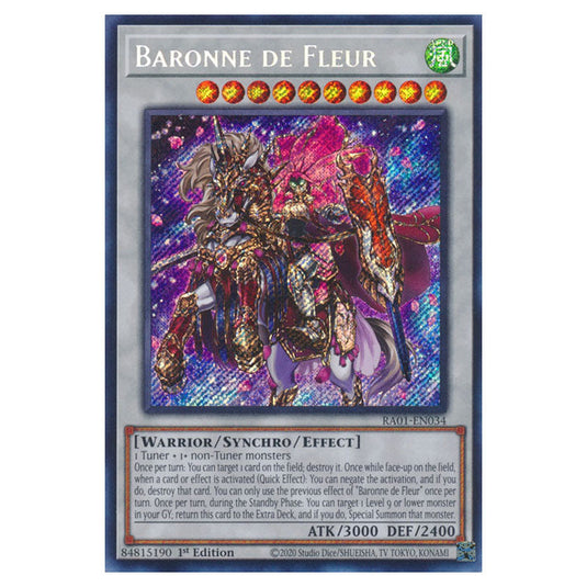 Yu-Gi-Oh! - 25th Anniversary Rarity Collection - Baronne de Fleur (Secret Rare) RA01-EN034-SECR