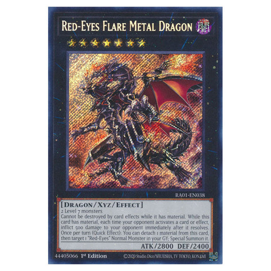 Yu-Gi-Oh! - 25th Anniversary Rarity Collection - Red-Eyes Flare Metal Dragon (Secret Rare) RA01-EN038-SECR