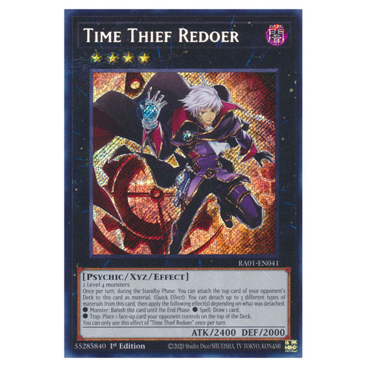 Yu-Gi-Oh! - 25th Anniversary Rarity Collection - Time Thief Redoer (Secret Rare) RA01-EN041-SECR