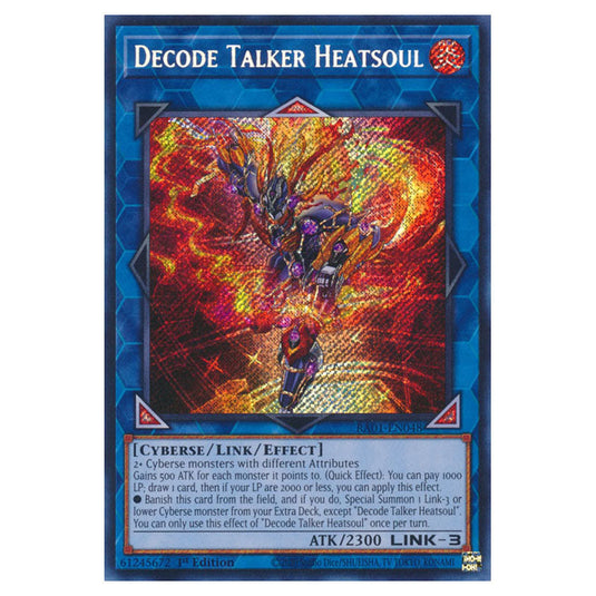 Yu-Gi-Oh! - 25th Anniversary Rarity Collection - Decode Talker Heatsoul (Secret Rare) RA01-EN048-SECR