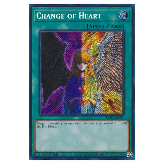 Yu-Gi-Oh! - 25th Anniversary Rarity Collection - Change of Heart (Secret Rare) RA01-EN050-SECR