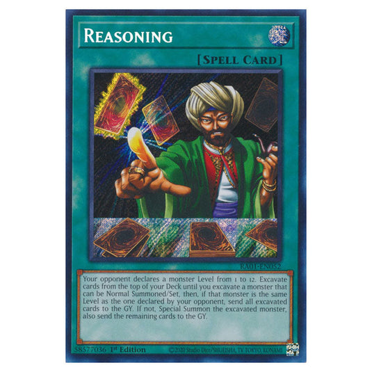 Yu-Gi-Oh! - 25th Anniversary Rarity Collection - Reasoning (Secret Rare) RA01-EN052-SECR