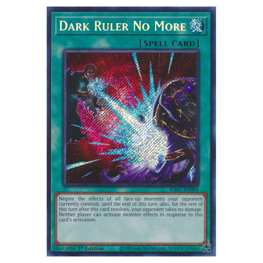 Yu-Gi-Oh! - 25th Anniversary Rarity Collection - Dark Ruler No More (Secret Rare) RA01-EN060-SECR