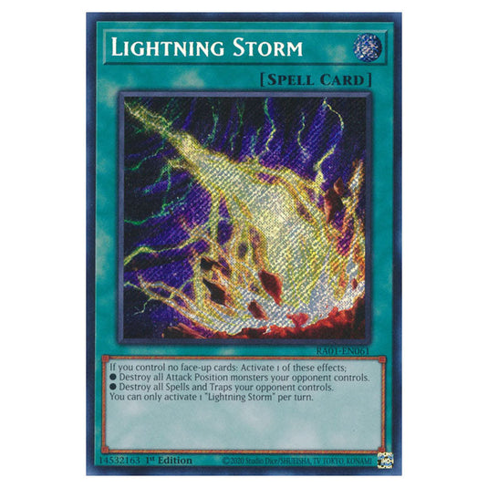 Yu-Gi-Oh! - 25th Anniversary Rarity Collection - Lightning Storm (Secret Rare) RA01-EN061-SECR