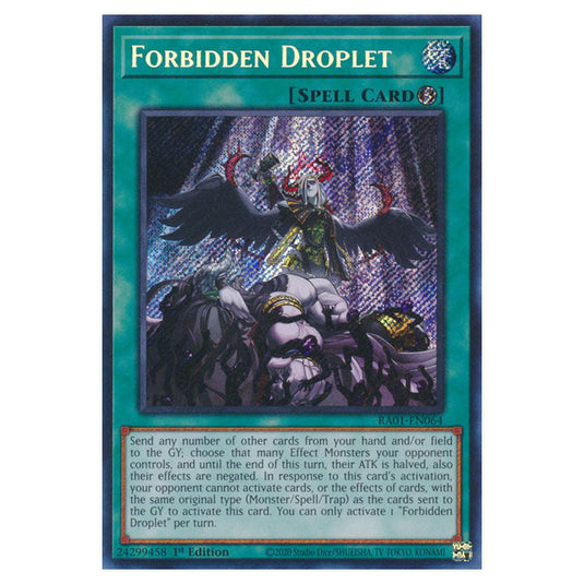 Yu-Gi-Oh! - 25th Anniversary Rarity Collection - Forbidden Droplet (Secret Rare) RA01-EN064-SECR