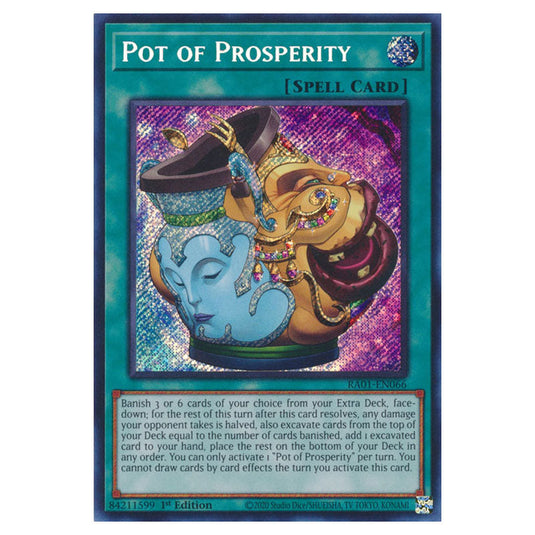 Yu-Gi-Oh! - 25th Anniversary Rarity Collection - Pot of Prosperity (Secret Rare) RA01-EN066-SECR