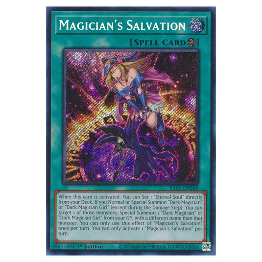 Yu-Gi-Oh! - 25th Anniversary Rarity Collection - Magician's Salvation (Secret Rare) RA01-EN068-SECR