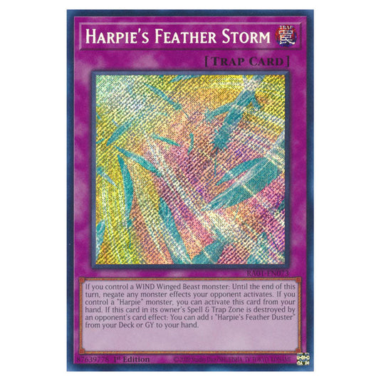 Yu-Gi-Oh! - 25th Anniversary Rarity Collection - Harpie's Feather Storm (Secret Rare) RA01-EN073-SECR