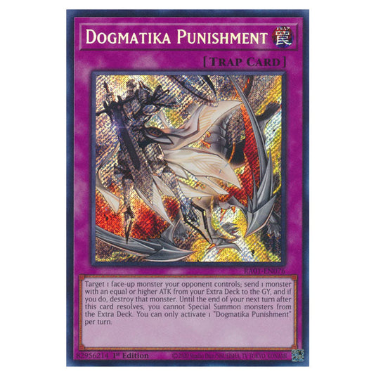 Yu-Gi-Oh! - 25th Anniversary Rarity Collection - Dogmatika Punishment (Secret Rare) RA01-EN076-SECR