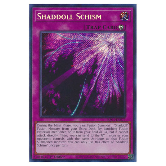 Yu-Gi-Oh! - 25th Anniversary Rarity Collection - Shaddoll Schism (Secret Rare) RA01-EN077-SECR