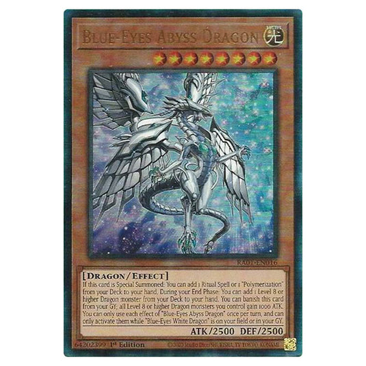 Yu-Gi-Oh! - 25th Anniversary Rarity Collection - Blue-Eyes Abyss Dragon (Ultimate Rare) RA01-EN016-ULTIR
