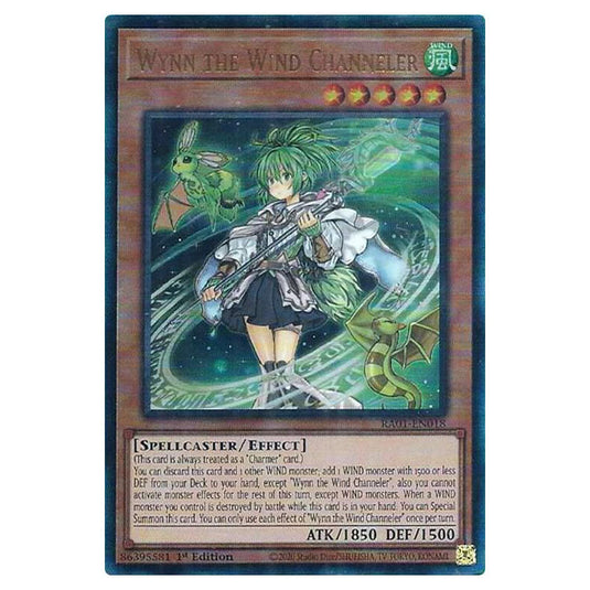 Yu-Gi-Oh! - 25th Anniversary Rarity Collection - Wynn the Wind Channeler (Ultimate Rare) RA01-EN018-ULTIR