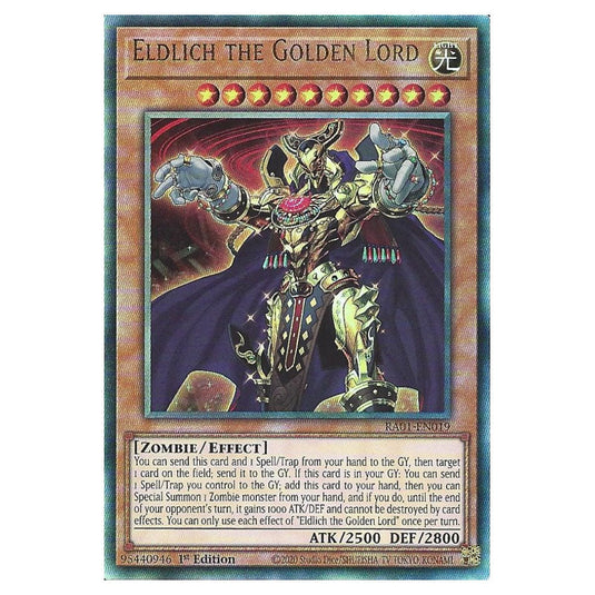 Yu-Gi-Oh! - 25th Anniversary Rarity Collection - Eldlich the Golden Lord (Ultimate Rare) RA01-EN019-ULTIR