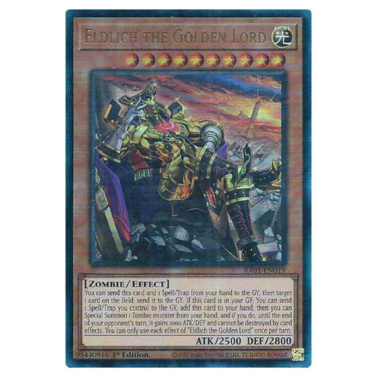 Yu-Gi-Oh! - 25th Anniversary Rarity Collection - Eldlich the Golden Lord (alternate art) (Ultimate Rare) RA01-EN019A-ULTIR