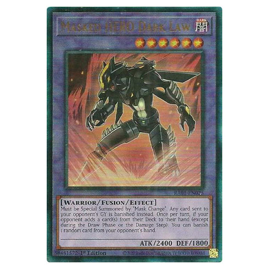Yu-Gi-Oh! - 25th Anniversary Rarity Collection - Masked HERO Dark Law (Ultimate Rare) RA01-EN025-ULTIR