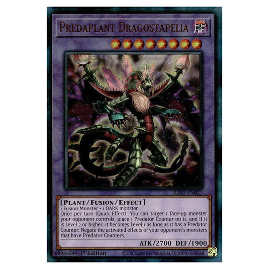 Yu-Gi-Oh! - 25th Anniversary Rarity Collection - Predaplant Dragostapelia (Ultimate Rare) RA01-EN027-ULTIR