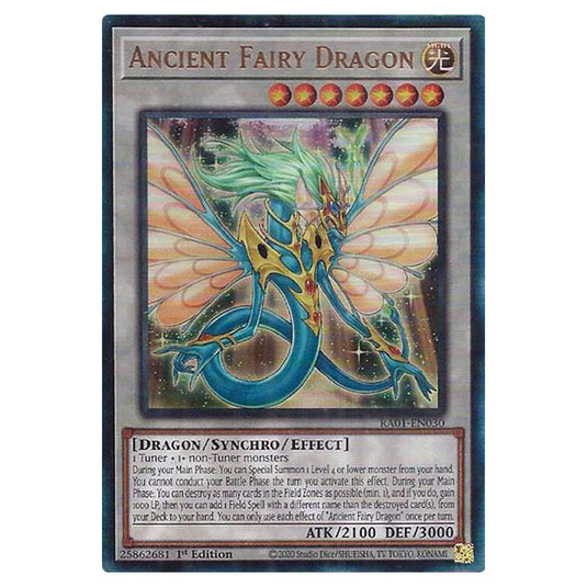 Yu-Gi-Oh! - 25th Anniversary Rarity Collection - Ancient Fairy Dragon (Ultimate Rare) RA01-EN030-ULTIR