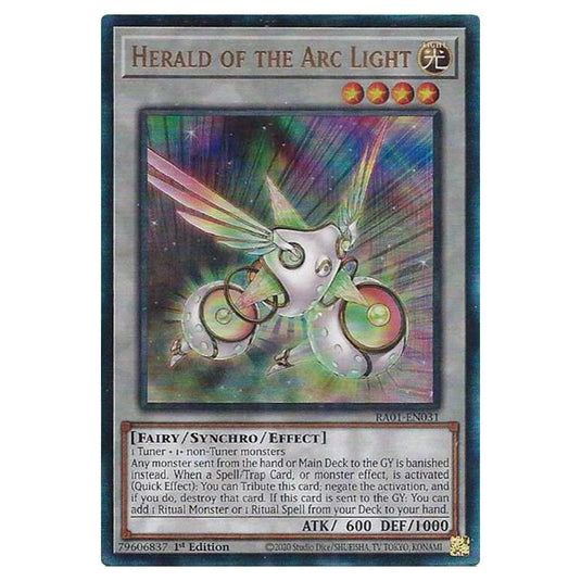 Yu-Gi-Oh! - 25th Anniversary Rarity Collection - Herald of the Arc Light (Ultimate Rare) RA01-EN031-ULTIR
