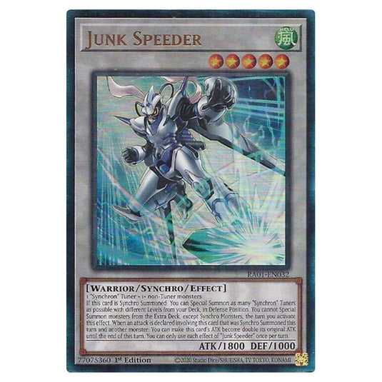 Yu-Gi-Oh! - 25th Anniversary Rarity Collection - Junk Speeder (Ultimate Rare) RA01-EN032-ULTIR