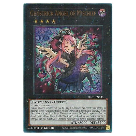 Yu-Gi-Oh! - 25th Anniversary Rarity Collection - Ghostrick Angel of Mischief (Ultimate Rare) RA01-EN036-ULTIR
